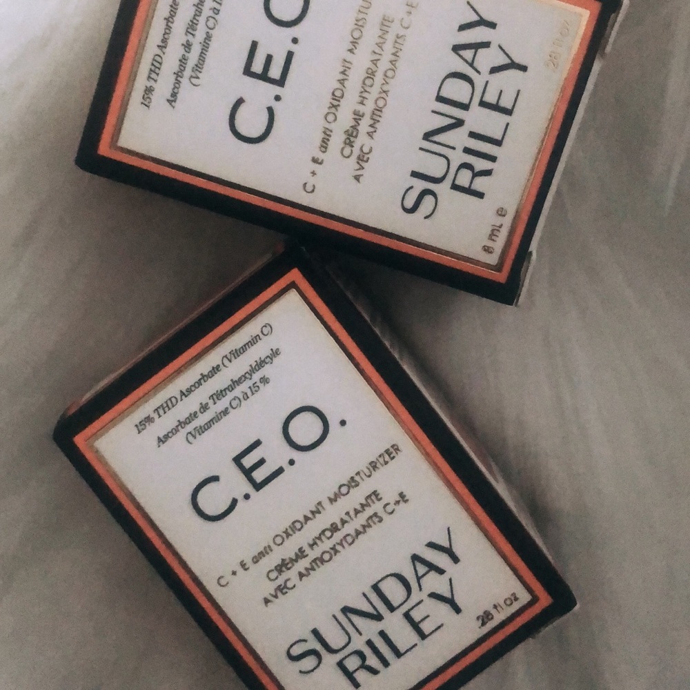 two sunday riley C.E.O. moisturizer
